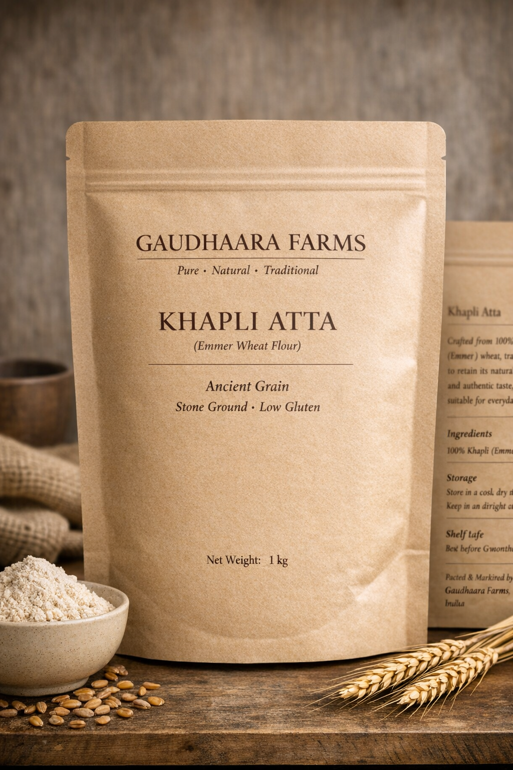 Khapli Atta 1KG